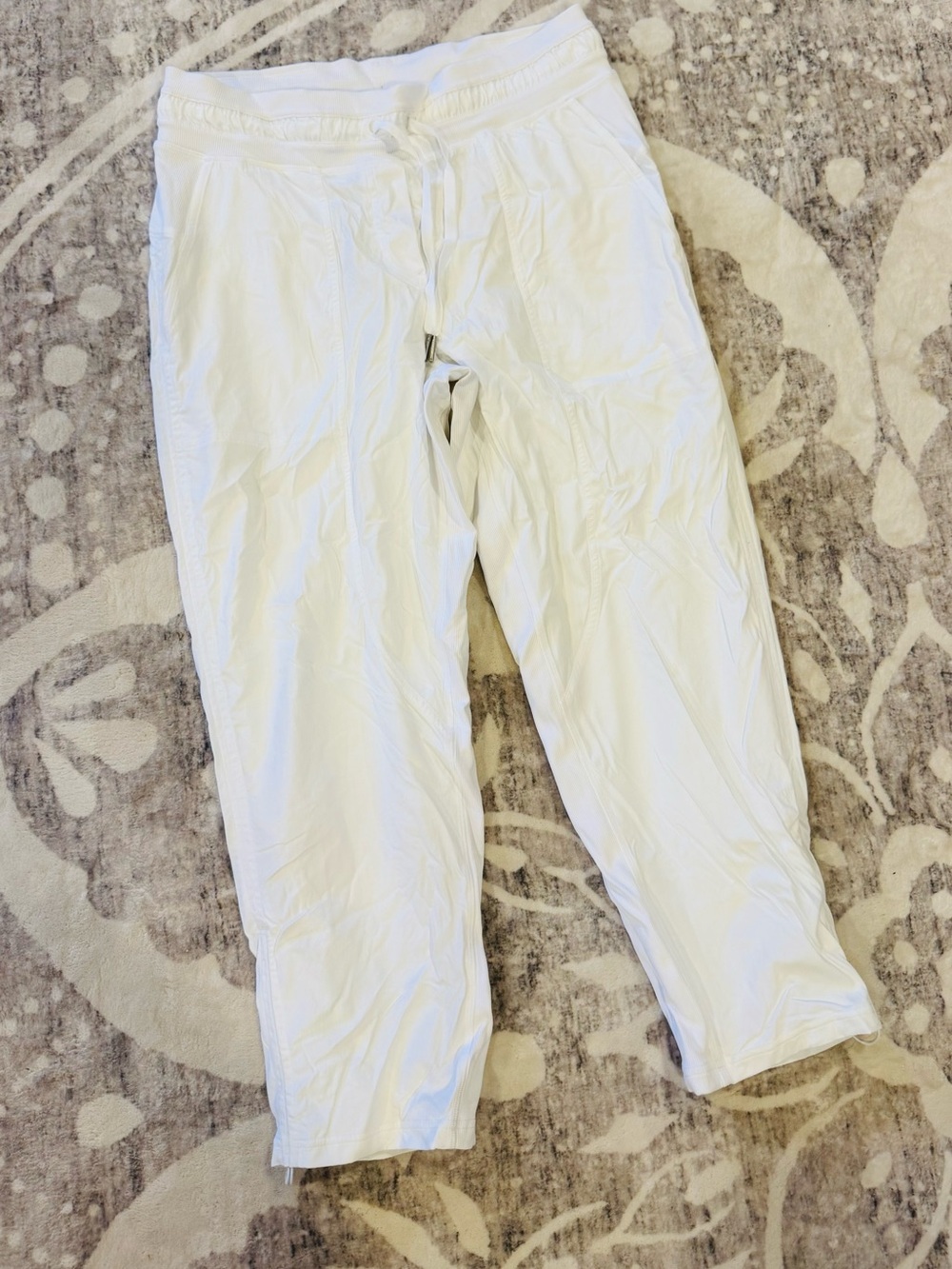 lululemon athletica White DANCE STREET Cropped Drawstring Pants